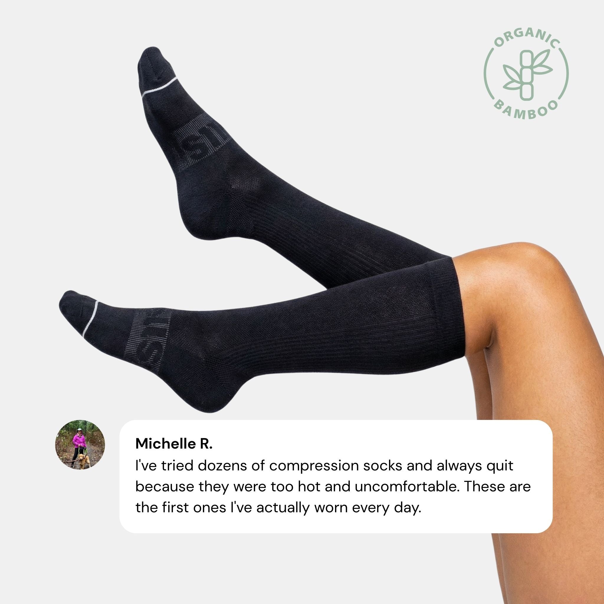 Bamboo Knee High Compression Socks